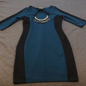 Dress real/black mesh